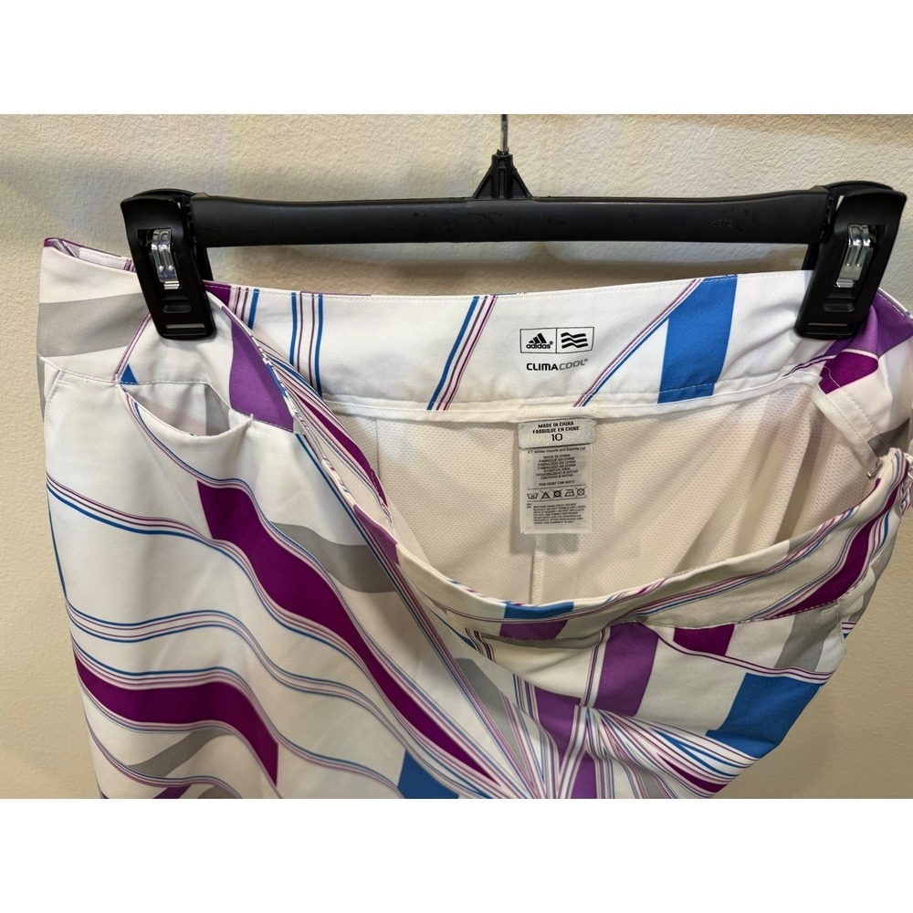 Adidas Climacool Golf Wmns Sz 10 Teal Orange Purple Geometric Skirt Bundle - Picture 8 of 9